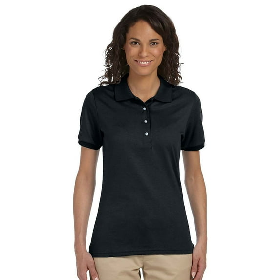 Jerzees Womens Stain Resistant Half-Sleeve Polo Shirt, Pack of 12