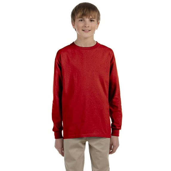 Jerzees Youth 5.6 oz. DRI-POWER ACTIVE Long-Sleeve T-Shirt - 29BL