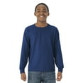 thumbnail image 1 of Jerzees Youth DRI-POWER Active Long Sleeve Crew T-Shirt, XS, Neon Green, 1 of 4