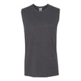 thumbnail image 1 of Jerzees  mens Sleeveless Shooter T-Shirt (29SR) Black Heather s, 1 of 3