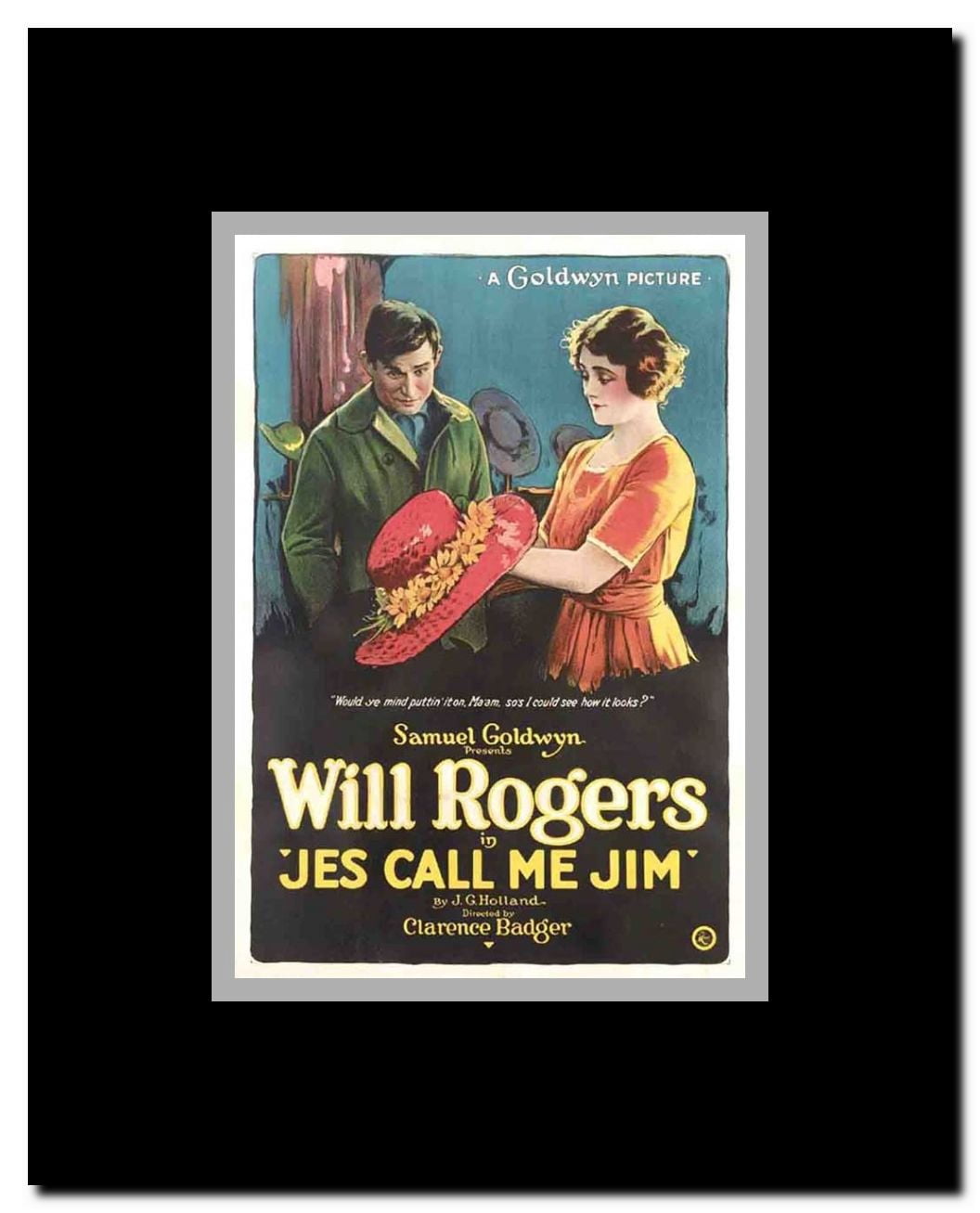 Jes' Call Me Jim Framed Movie Poster