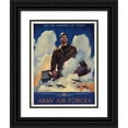 thumbnail image 1 of Jes Wilhelm Schlaikjer 15x18 Black Ornate Wood Framed Double Matted Museum Art Print Titled - o-Er the Ramparts We Watch (1945), 1 of 5