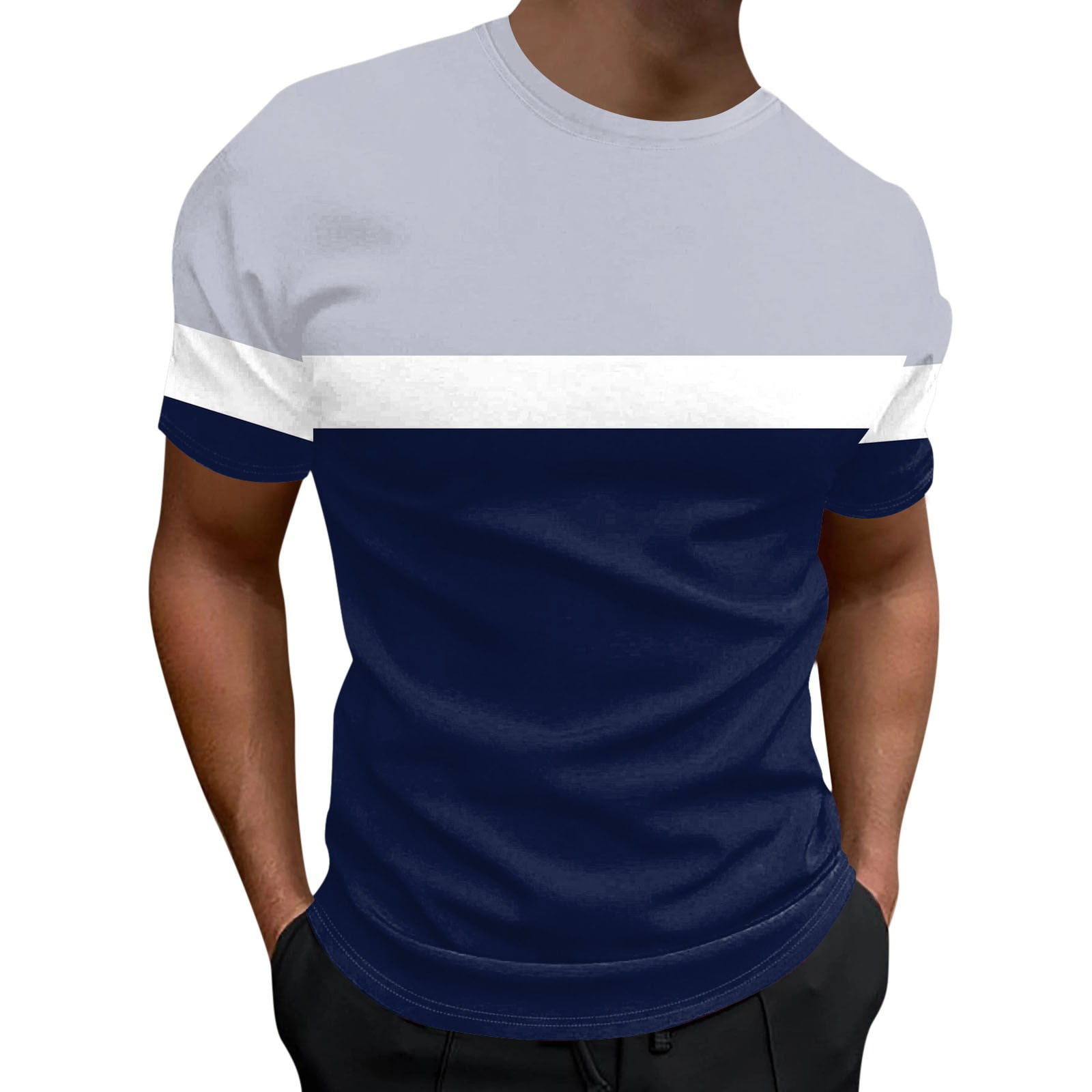 Jesaisque Shirts for Men Fashion 2024 Spring and Summer Leisure Sports
