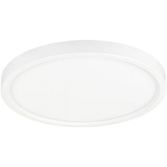 Jesco 7 in. 15W 5CCT 90CRI Luke Round Slim Trim LED Flush Mount Ceiling Light, White
