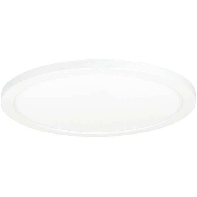 Jesco CM408RA-12R-120V-SW3-WH 12 in. 22W 3CCT 90CRI Luke Round Slim Trim LED Flush Mount Ceiling Light, White