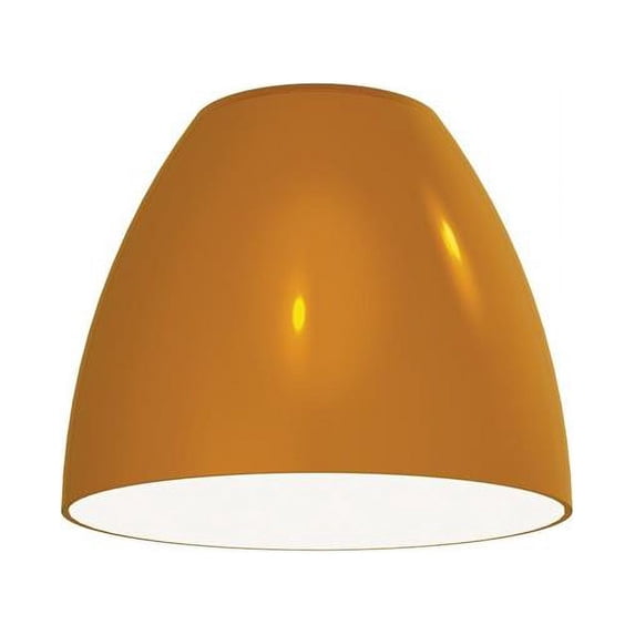 Jesco Lighting AP16S02AM 16 in. Architectural Pendant & Wall Sconce, Cased Glass Diffuser - Amber with White Interior