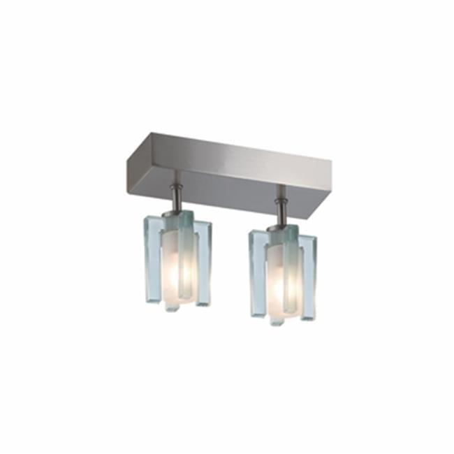 Jesco Lighting  Akina 2 - Light Ceiling Mount - Satin Nickel