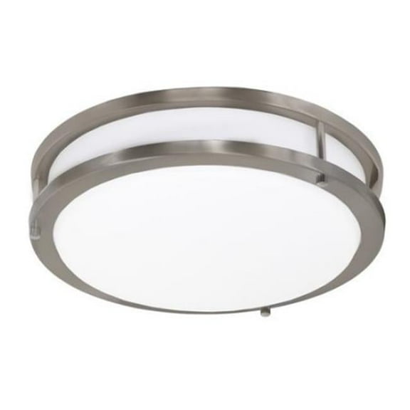 Jesco Lighting CM403PM-3090-BN 14 in. Contemporary Round LED Ceiling Fixture with Acrylic Shade - 3000k