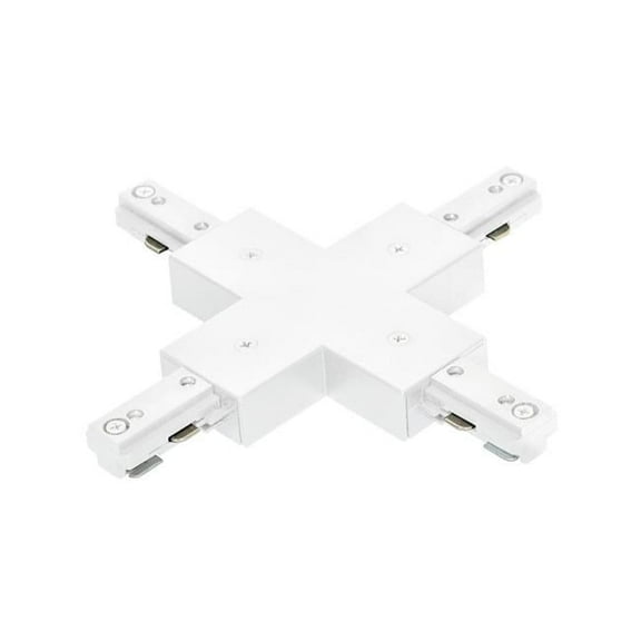 Jesco Lighting H1XP-WT X Connector & Feed for H track- White