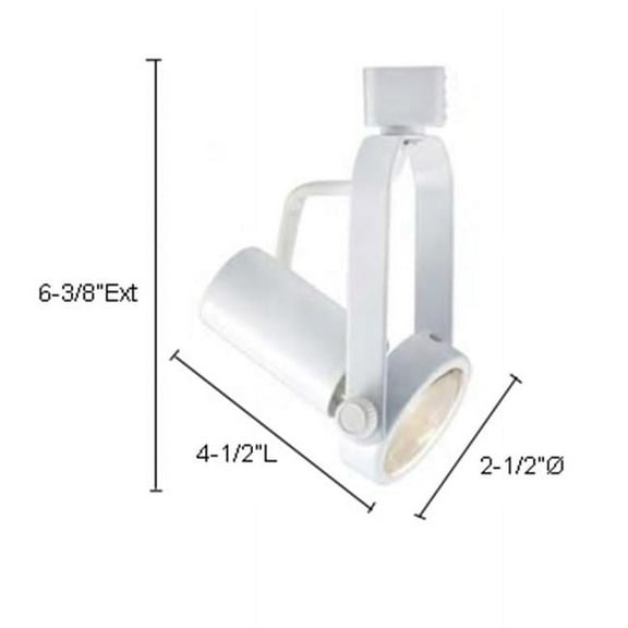 Jesco Lighting HHV220BK Classic Series Line Voltage Track Light- Black