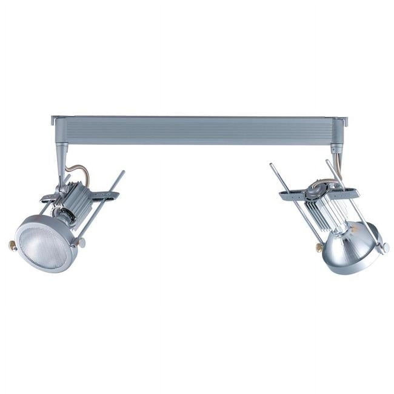 Jesco Lighting HMH902P20201S 20W Two-Light Metal Halide Track Head, 120 V - Silver