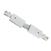 Jesco Lighting LFLXJWH L - 2-Wire Single Circuit Track System Flexible Connector with Power Feed, White