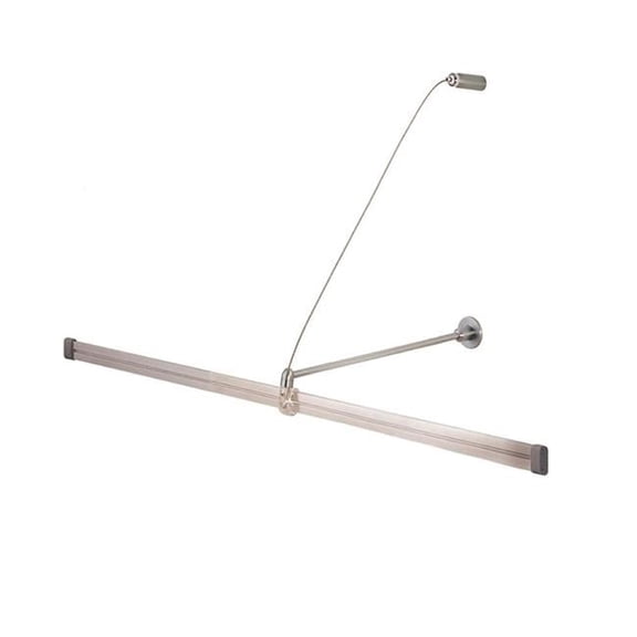 Jesco Lighting MA-WM18SN Wall Monorail Support Brackets, Satin Nickel