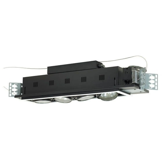 Jesco Lighting MGA175-4ESB 4 - Light Double Gimbal Linear Recessed Low Voltage Fixture