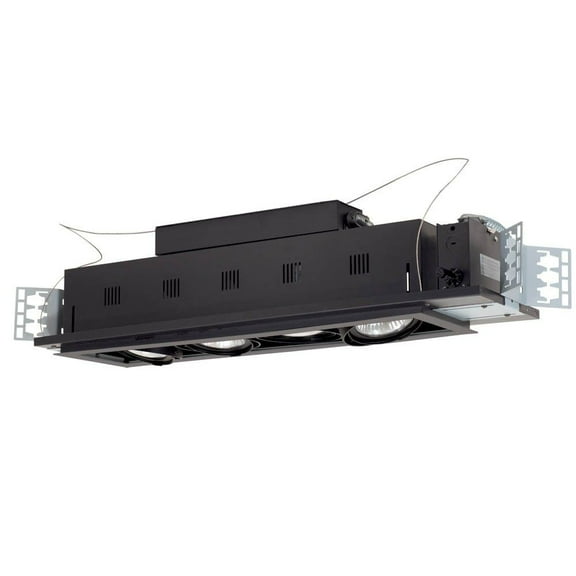 Jesco Lighting MGP30-4SB 4 - Light Double Gimbal Linear Recessed Line Voltage Fixture.