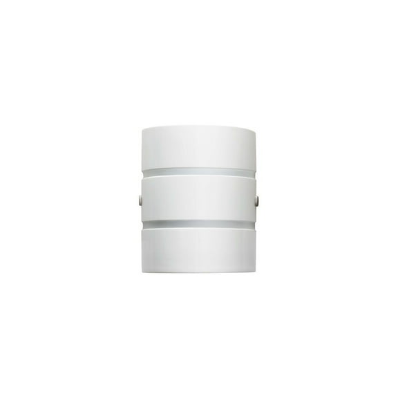 WS830S-2790-WHSN Jesco Lighting Madison - 7.5 Inch 8W 1 LED Small Wall Sconce-Satin Nickel Finish-White Glass Color-2700 Color Temperature