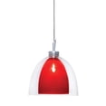 thumbnail image 1 of Jesco Lighting QAP215-SNOR 1-Light Monorail Quick Adapt Low Voltage Pendant, Satin Nickel- Orange, 1 of 7