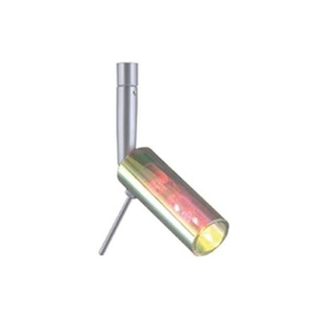 Chrome Mini-Tube Low Voltage Spot Light with Dichroic Glass Shade