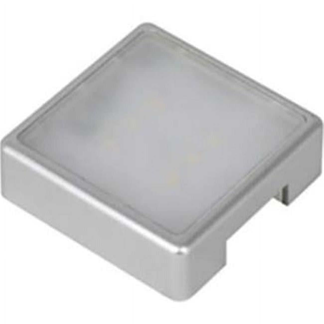White Square LED Puck Light with 2700K Color Temperature