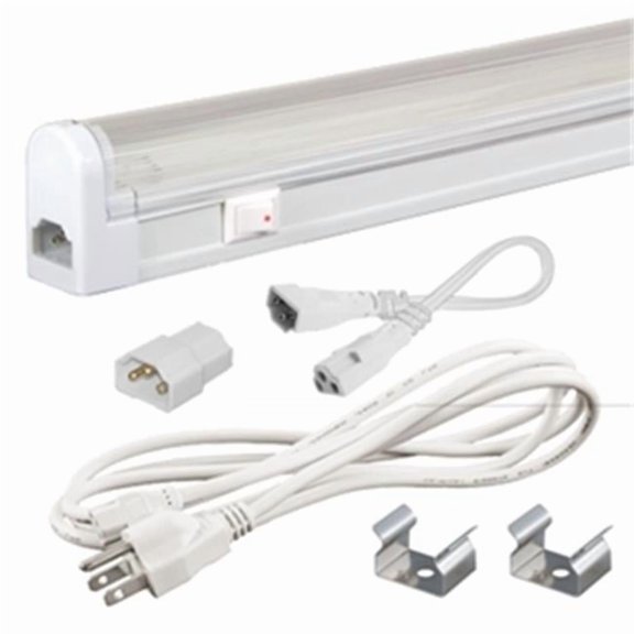 Jesco Lighting SG5LV-14-41-WH 24W Sleek Plus Adjustable 24V Low Voltage T5 3-Wire - 4100K, White