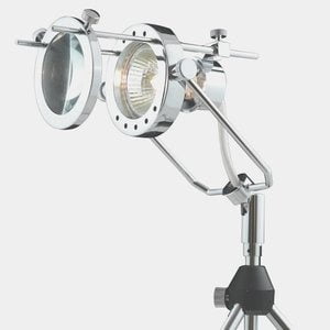 SPT106-ML-Jesco Lighting-Accessory - 6.13 Inch Magnifying Lens and Frame   Chrome Finish