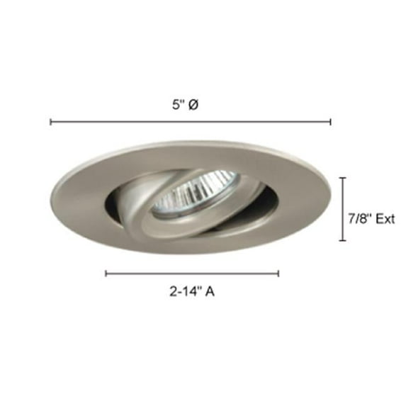 Jesco Lighting TM208CH Adjustable Gimbal Ring Trim- Chrome