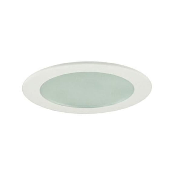 Jesco Lighting TM209CH Flat Shower Trim With Frosted Glass- Chrome
