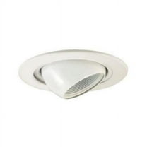 Jesco Lighting TM405WH 4 in. Aperture Low Voltage Trim With Adjustable Eyeball- White