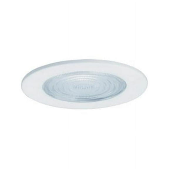 Jesco Lighting TM607WH 6 in. Line Voltage Fresnel Glass Lens Recessed Lighting Trim