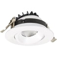 thumbnail image 1 of Jesco RLF-4312-SW5-WH 4 in. 12W 5CCT 90CRI Luke LED Round Regressed Gimbal Recessed Downlight, White, 1 of 1