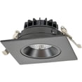 thumbnail image 1 of Jesco RLF-4412-SW5-BK 4 in. 12W 5CCT 90CRI Luke LED Square Regressed Gimbal Recessed Downlight, Black, 1 of 1