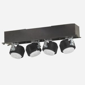 ML441LU101230B Jesco Lighting Four Light 3.13 Inch Housing and Trim Unit-3000 Color Temperature-Black Finish