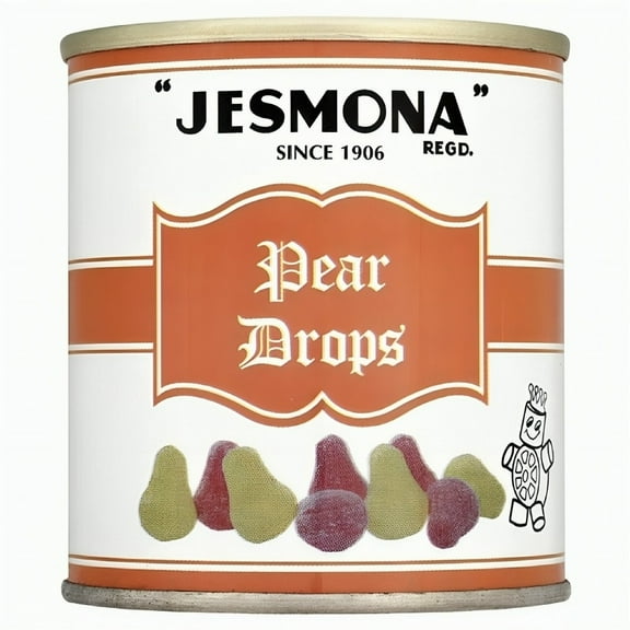 Jesmona Pear Drops Sweets Tin 250g (Pack of 6)