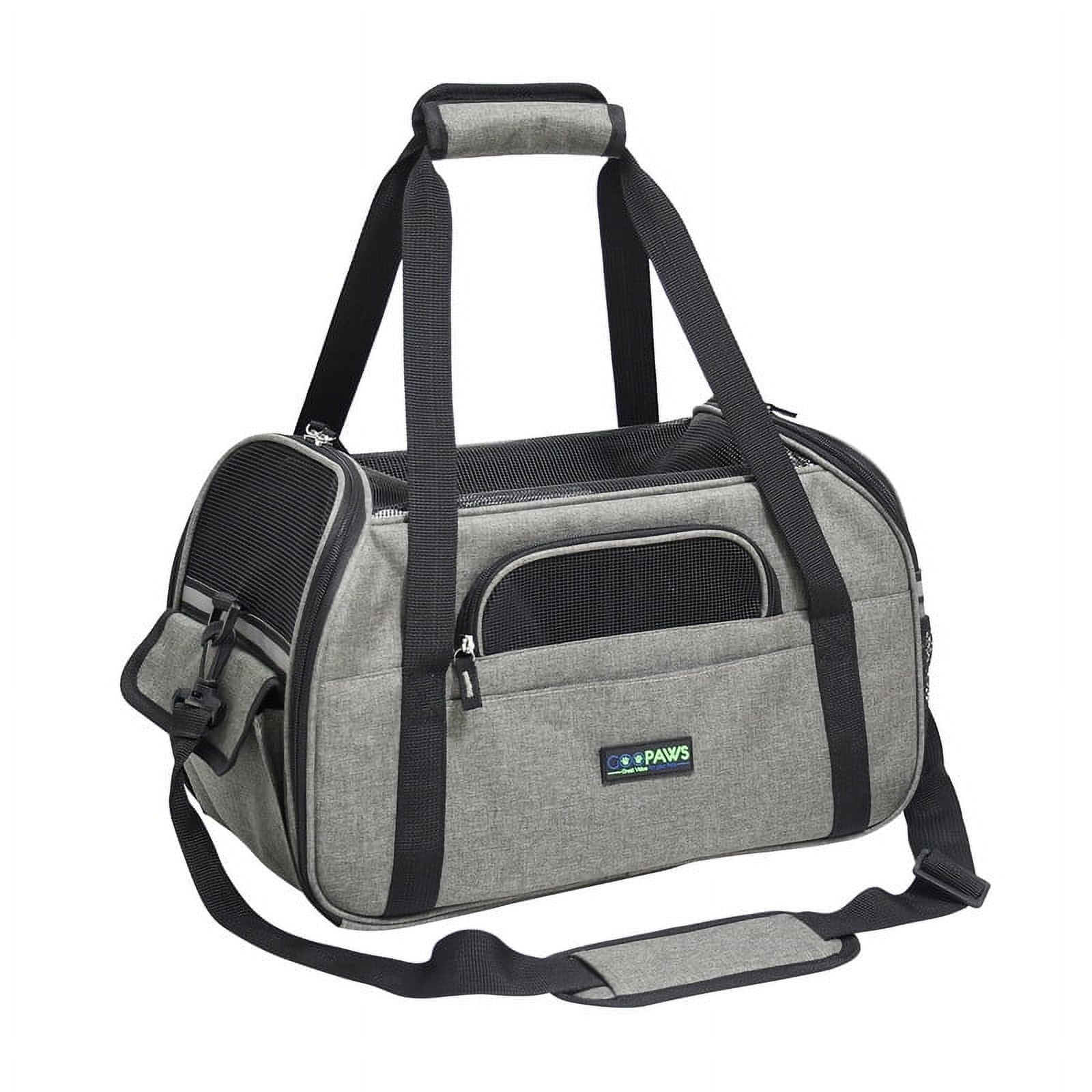 Small Gray Soft-Sided Airline Approved Pet Carrier