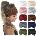 thumbnail image 1 of Jesries 10 PCS Women Headbands African Wide Hair Wrap Extra Turban Head Bands for Lady Large Sport Workout Stretch Non-slip Big Hair Bands, 1 of 10