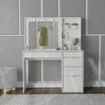 thumbnail image 1 of Kappesberg Jess Lighted Vanity Table: Functionality and Style for Your Space, for Adults and Teens - White, 1 of 8