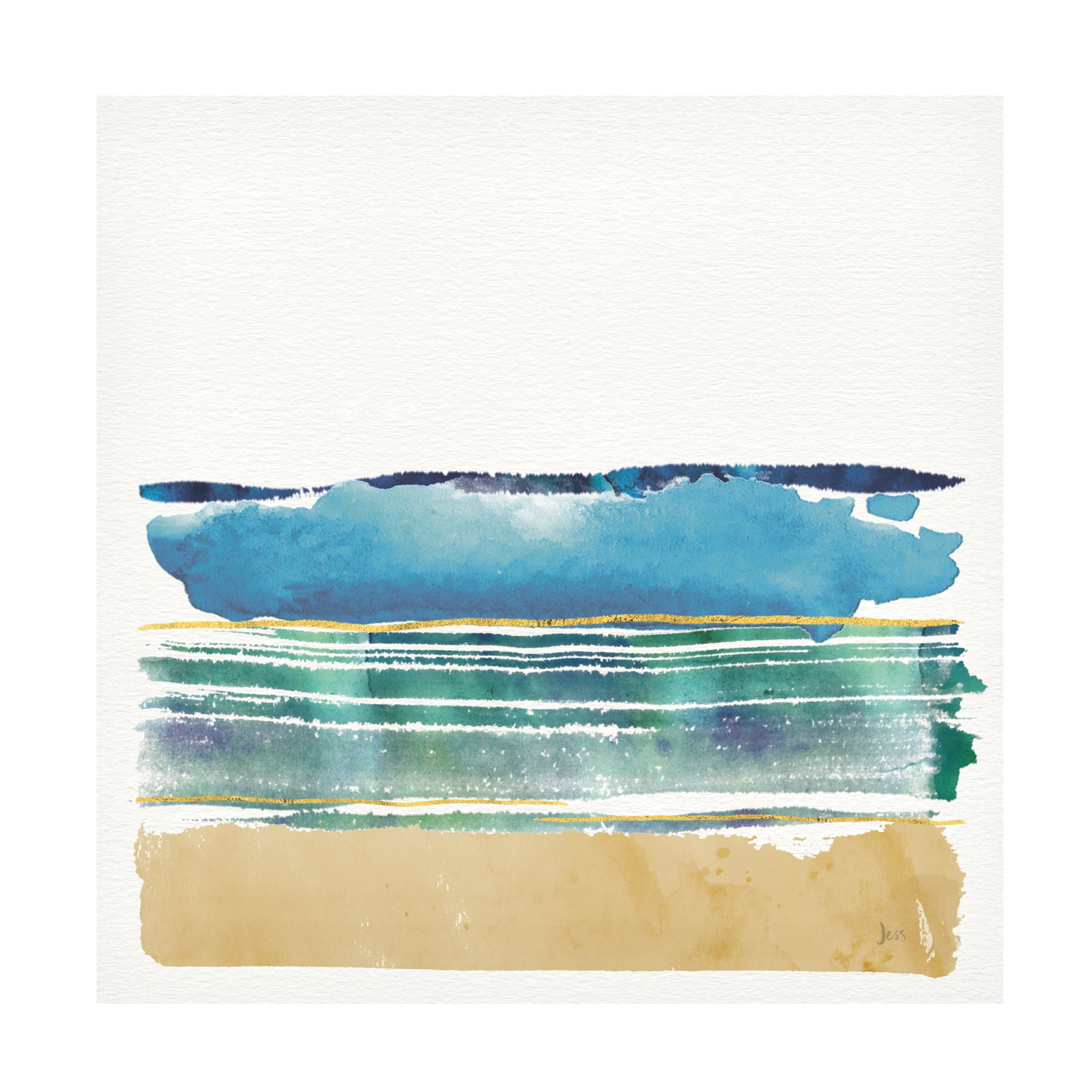 Jess Aiken Coastal Landscape Canvas Art, 14 x 14 Inches