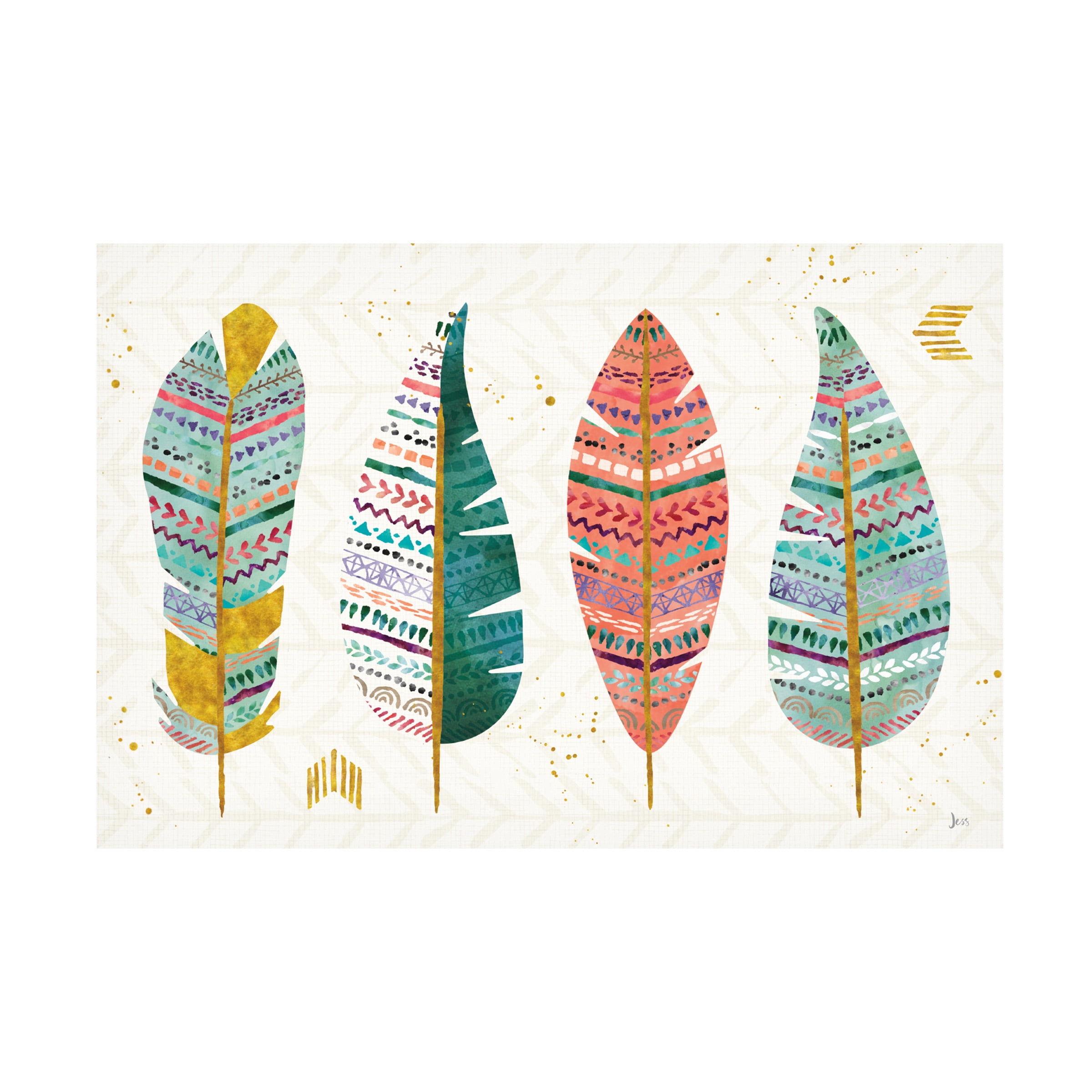 Light As A Feather I Canvas Art in Multicolor