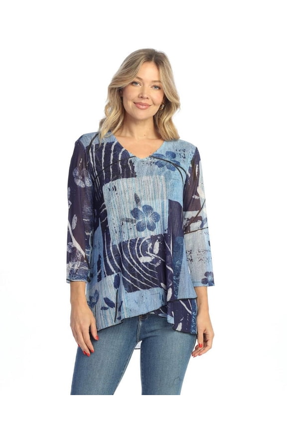Crepe Mesh Tunic Top - CM2
