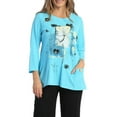 thumbnail image 1 of Jess & Jane Love Story Mineral Washed Contrast Tunic Top, 1 of 3