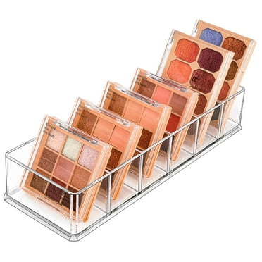 JessLab 6-Compartment Acrylic Makeup Organizer Cosmetic Storage Drawer Organizer, Transparent