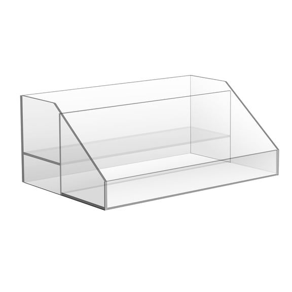 JessLab Clear 2-Tier Acrylic Makeup Organizer, Cosmetic Storage for Vanity Countertop and Desk