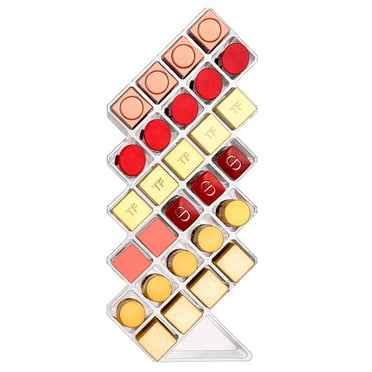 JessLab Acrylic Makeup Organizer, 3-Compartment Cosmetic Storage Drawer ...