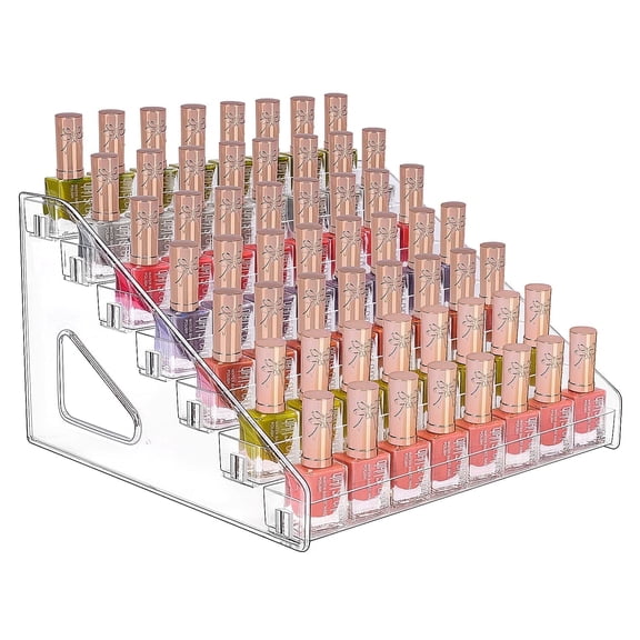JessLab 7-Tier Clear Acrylic Organizer for Nail Polish, Essential Oils, and Small Bottles