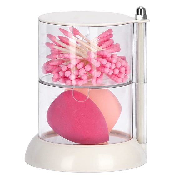 JessLab 2-Layer Acrylic Organizer for Jewelry and Hair Accessories, Stackable Storage Solution
