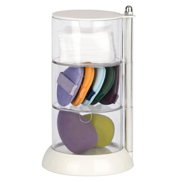 JessLab Stackable Storage, 3 Layers Acrylic Hair Accessory Organizers Jewelry Trays Makeup Organizer