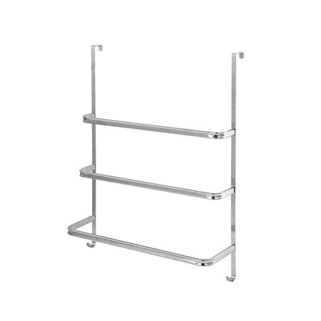 Jessar - Metal Towel Rack to Hang on a Door, Silver