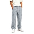 thumbnail image 1 of Jessboyy Boys Sweatpants 5-6 Years Elastic Waist Drawstring Boys Pants with Cargo Pockets Casual Straight Leg Sweatpant for Fall Winter School Gray, 1 of 4