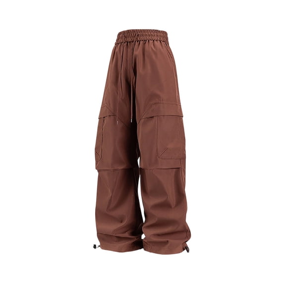 Jessboyy Cargo Pants for Men Stretch Waist Straight Leg Work Pants with Pockets Mens Joggers Fall Winter Trendy Hiking Casual Outdoor Pants Trousers Wine,XXL