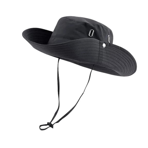 Jessboyy Gardening Hats for Men Sun Protection Hats Adjustable Outdoor Hiking Bucket Hat Quick Dry Wide Brim Sun Hats Dark Gray